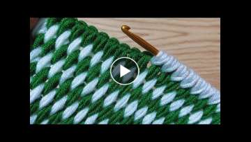 easy to learn tunisian crochet öğrenmesi kolay Tunus tığ işi