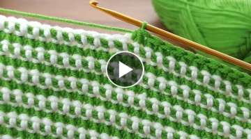 Fantastic two color Super Easy Crochet Baby Blanket For Beginners online Tutorial #crochetblanke...
