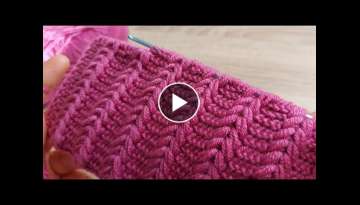 Super Easy Tunisian Knitting - Tunus İşi Çok Basit Çok Güzel Örgü Modeli