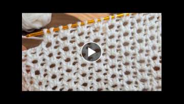 Super Easy Tunisian Knitting - Tunus İşi Çok Kolay Çok Guzelll Örgü Modeli Yapimi