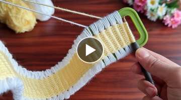 Wow! super idea how to make eye catching crochet hair band Süper fikir göz alıcı tığ işi s...