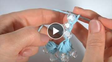 How to Make Easy Crochet Garland CORD/Decoration For Home/ Crochet with Beads