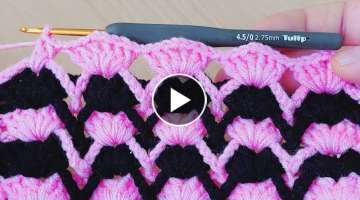 dark mixed easy crochet knitting / tığ işi karmaşık örgü