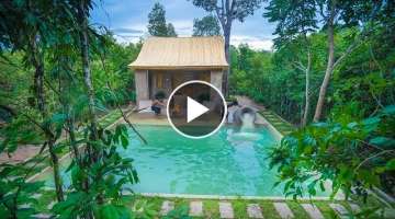 How To Build The Most Beautiful Swimming Pool Around Jungle Bamboo Villa