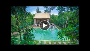 How To Build The Most Beautiful Swimming Pool Around Jungle Bamboo Villa