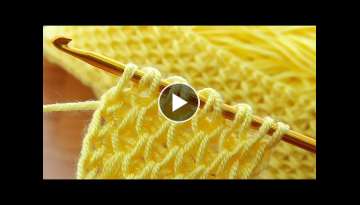 Great Amazing Very easy Tunisian crochet chain very stylish hair band making