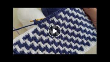 Super Easy Crochet Mosaic Knitting - Çook Güzel Yelek Battaniye Örgü Modeli
