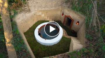 How to Building Underground Mansion with Relaxing Pool