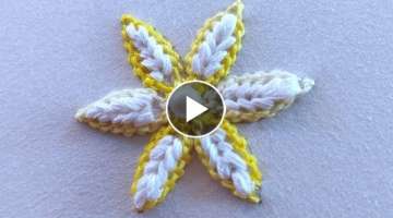 Very easy and very beautiful flower design|latest hand embroidery