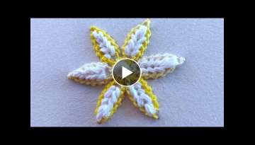 Very easy and very beautiful flower design|latest hand embroidery