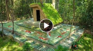 Build Mud House Fishes Tank in The Rain forest--Survival Minecraft Building