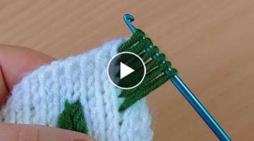 Super Tunisian work very easy flashy crochet kolay ve gösterişli Tunus işi tığ işi örgü