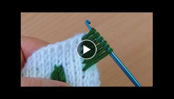 Super Tunisian work very easy flashy crochet kolay ve gösterişli Tunus işi tığ işi örgü