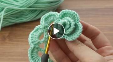 Wow Amazing you won't believe I did this / Very easy crochet rose motif making for beginners