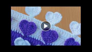 super showy crochet charming hearts / süper gösterişli tığ işi kalpler