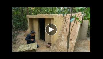 Girl Build The Most Amazing Under Earth Home by Ancient Skills