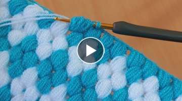 easy and stylish puff crochet / kolay ve şık puf tığ işi