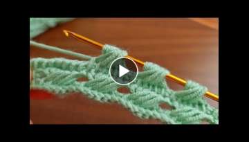 Super Very Easy Tunusian Knitting - Tunus İşi Çok Kolay Muhteşem Örgü Modeli