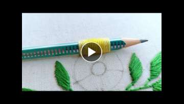 Gorgeous flower design with easy trick|latest embroidery ideas