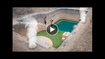We Build 100% Dugout House Underground With Swimming Pool From Start To Finish