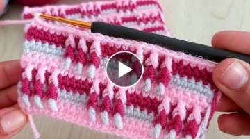 Super Easy 3D Crochet Knitting - Bu Örgü Modelini Çok Seveceksiniz