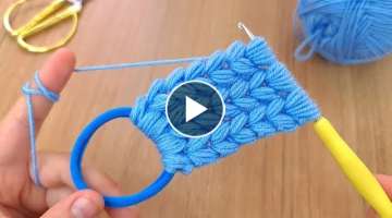 Wow Crochet can be a small but valuable gift You'll love this crochet idea Crochet Hairband Gifs