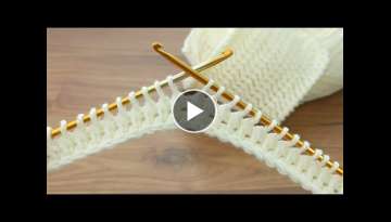 Wooowww Super Easy Tunisian Crochet Baby Blanket vest For Beginners online Tutorial Tunus tığ i...