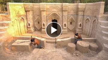 Build Ancient Underground Temple Villa