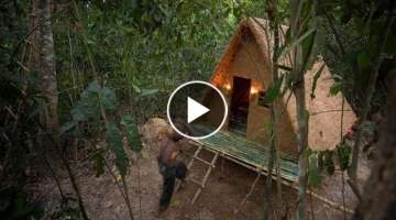 Build the Most Beautiful Off Ground Viking House in Deep Jungle by Ancient Skills