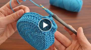 Wow! how to make eye catching crochet Super easy Very useful crochet decorative basket making.