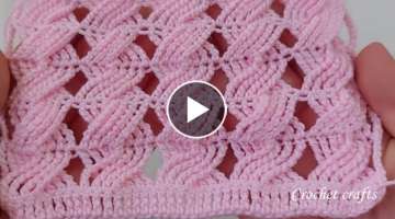 Su gibi akıp giden saman yolu tığ işi kolay örgü modeli-crochet knitting pattern