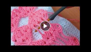 Crochet is a great knitting / Tığ işi örgü yelek bebek battaniye modeli