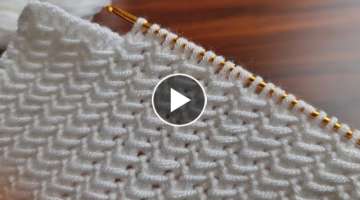Super Easy Tunusian Knitting - Tunus İşi Şahane Çok Basit Örgü Modeli