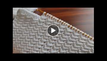 Super Easy Tunusian Knitting - Tunus İşi Şahane Çok Basit Örgü Modeli