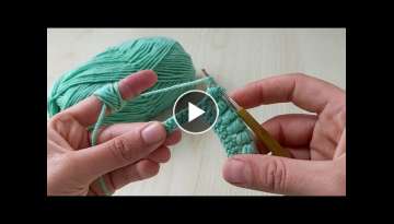 How to crochet easy knitting model - Tığ işi örgü modeli