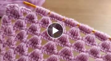 Super Easy Tunisian Knitting - Tunus İşi Şahane Örgü Modelinin Yapımı