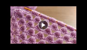 Super Easy Tunisian Knitting - Tunus İşi Şahane Örgü Modelinin Yapımı