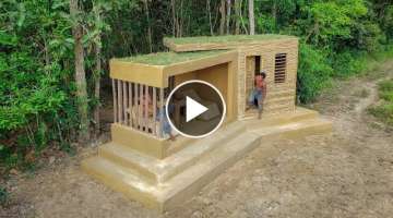 How We Built The Most Beautiful Bamboo Mud Villa by Jungle Survival Ancient Skills