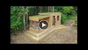 How We Built The Most Beautiful Bamboo Mud Villa by Jungle Survival Ancient Skills