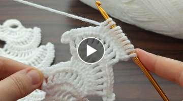  Wonderfull Very easy Tunisian crochet chain very stylish hair band making #crochet
