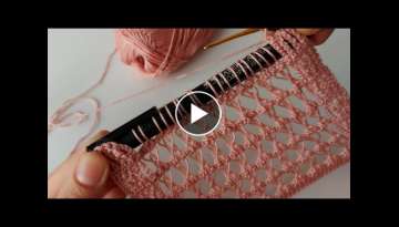 Super Easy Crochet Knitting Model - Bu Örgü Modeli Bir Başka Güzel