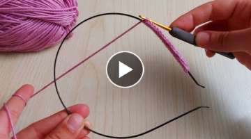 Recycling old hair bands with crochet - Eski Taçları Örgü İle Tasarlama Zamanı 