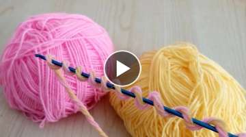 How to easy knitting tunisian - Tunus işi çok güzel örgü battaniye yelek modeli