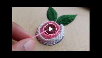 Amazing design with easy trick|super easy flower design|latest hand embroidery