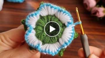 Wow Super very useful crocher beautiful motif,flower model. Tığ İşi ve tunus örgü modeli mo...