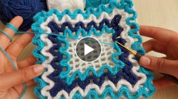 Super Easy Crochet Knitting - Tığ işi Şahane battaniye yatak örtüsü örgü modeli