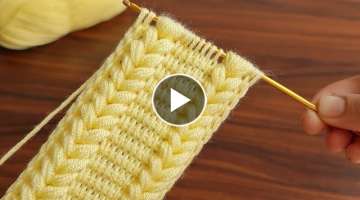 Super Easy Tunusian Knitting - Tunus İşi Örgü Modeline Bayilacaksin