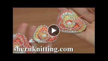 How to Crochet Hearts Tutorial/Crochet with Beads/ EARRINGS CROCHET