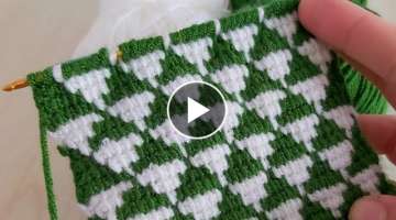 Super Easy Tunisian Crochet Knitting Model - Cook Güzel Tunus İşi Yelek Battaniye Patik Modeli