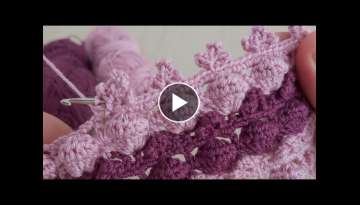 Super Easy 3D Crochet Knitting - Tığ İşi 3D Şahane Tıg İşi Örgü Modeli